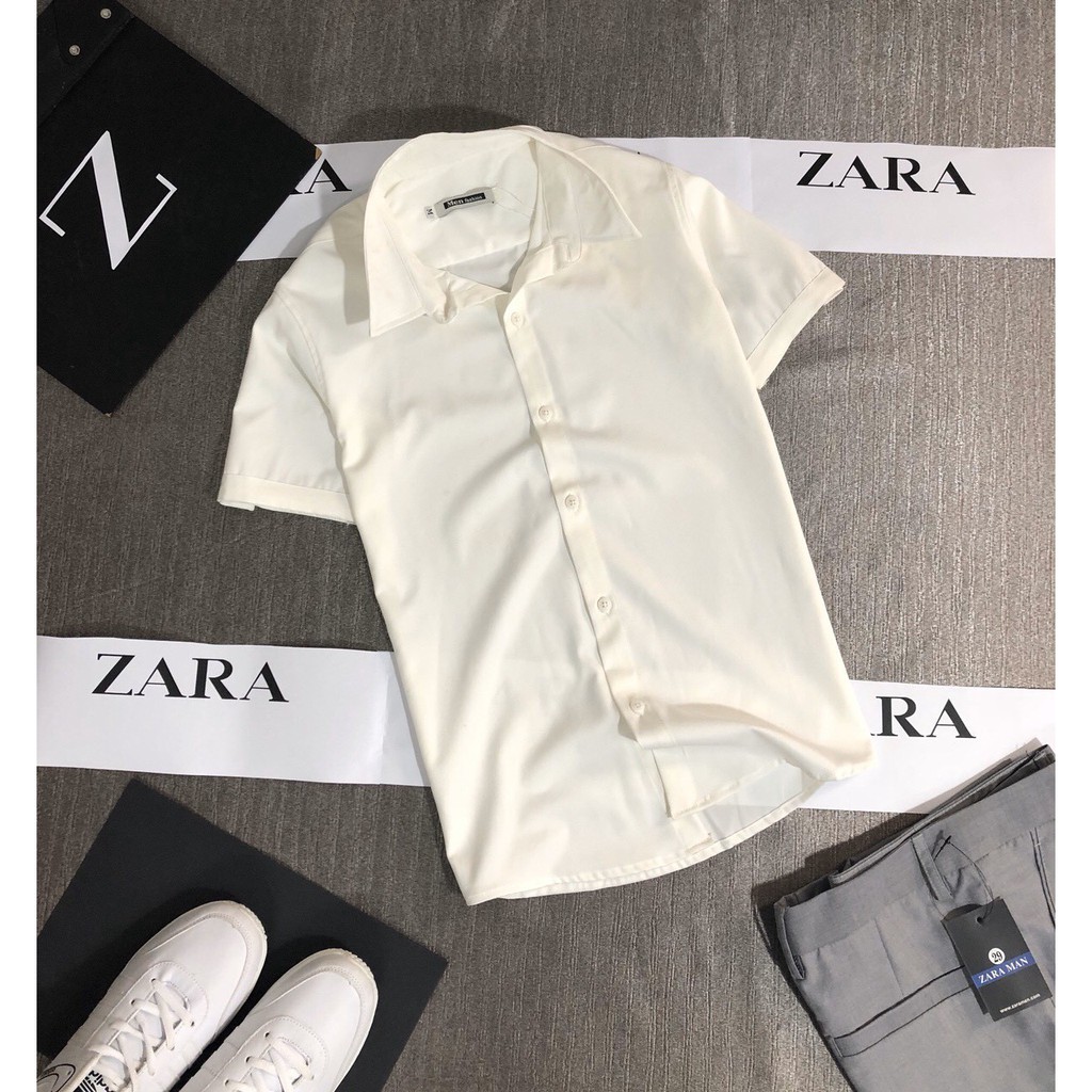 ÁO SƠ MI NAM KATE LỤA KHÔNG NHĂN