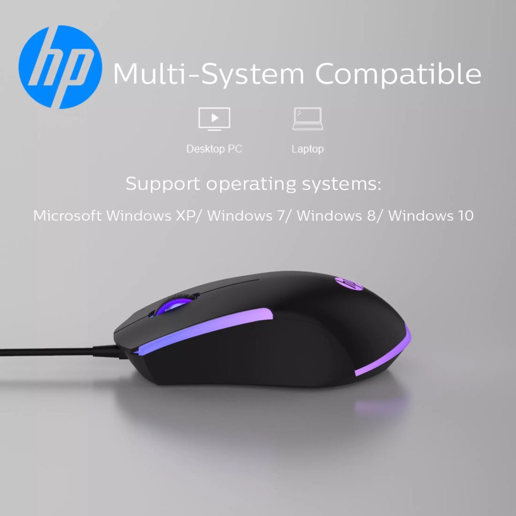 Chuột HP M160 Gaming RGB (Đen)