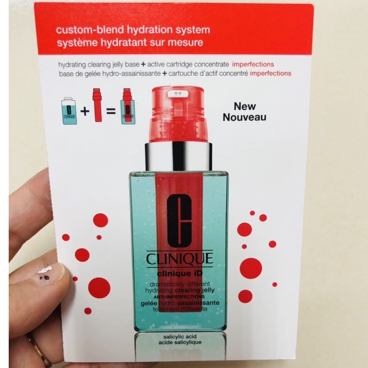 Sample mẫu thử CLINIQUE ID BASE JELLY + SERUM Active Cartridge Concentrate ĐỎ