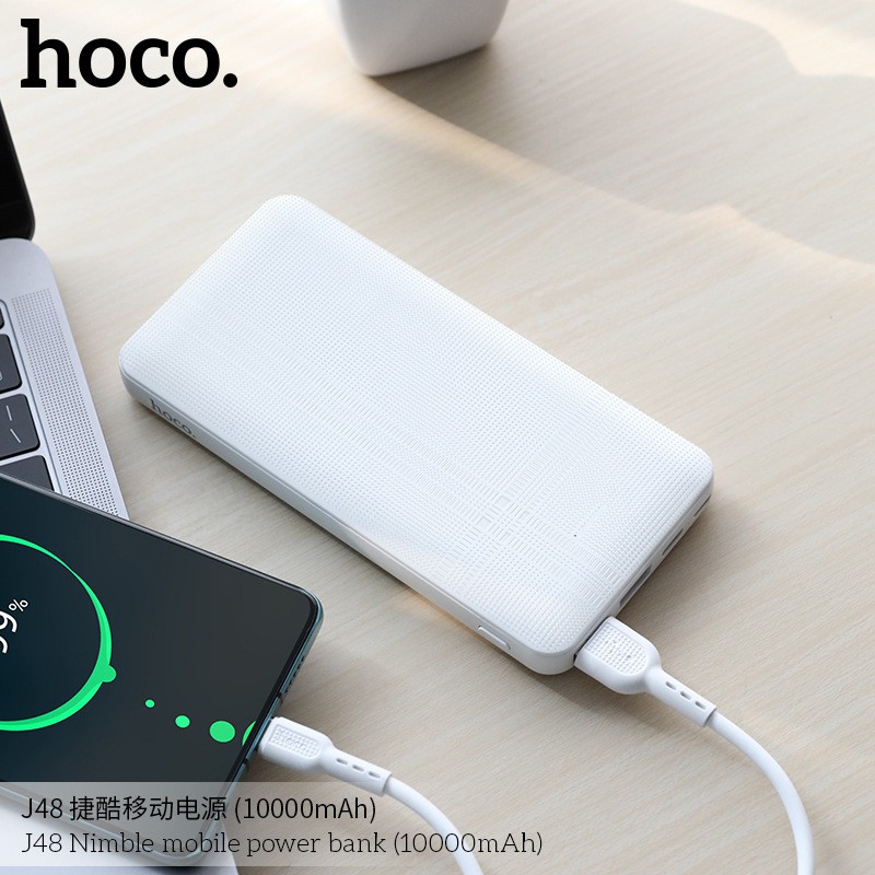 [CHÍNH HÃNG] Pin Dự Phòng Hoco J48 10000mAh 2 Cổng Sạc Tiện Lợi Cho Điện Thoại, Airpods