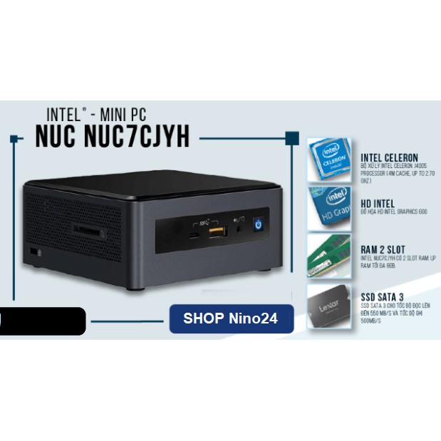Máy Bộ Intel® NUC NUC7CJYH Celeron J4005