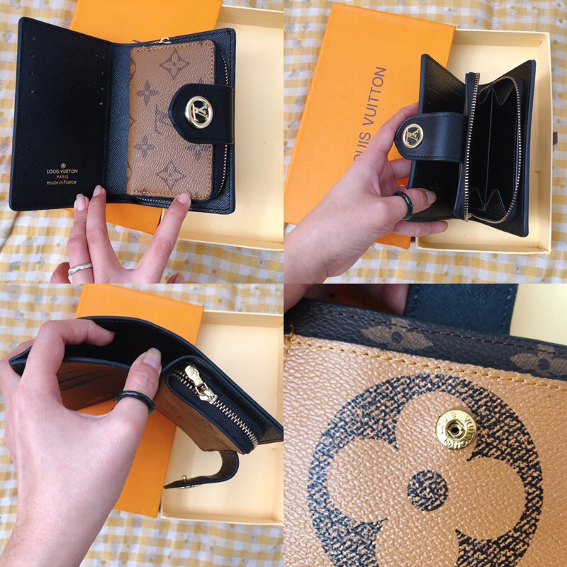 Ví thẻ, Phụ Kiện Túi, Móc khoá, Ví Nhỏ Khoá Kéo LV Siêu Xinh