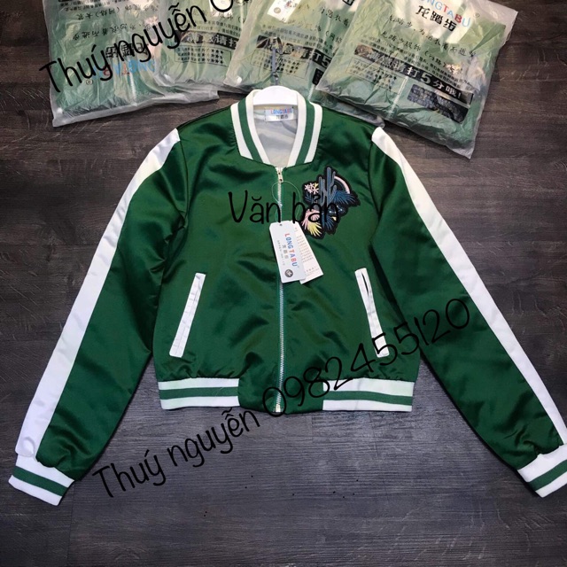 Áo bomber thêu