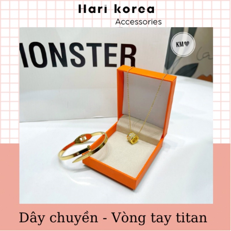 Vòng cổ titan / vòng tay titan / phụ kiện nữ trang cao cấp
