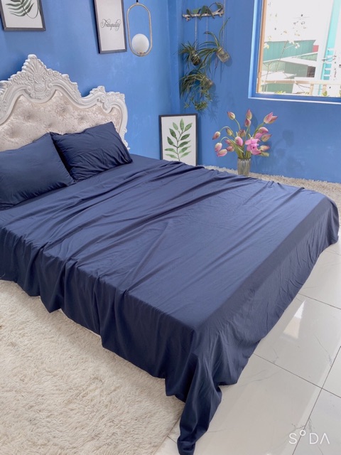 Set vỏ chăn ga gối cotton đũi
