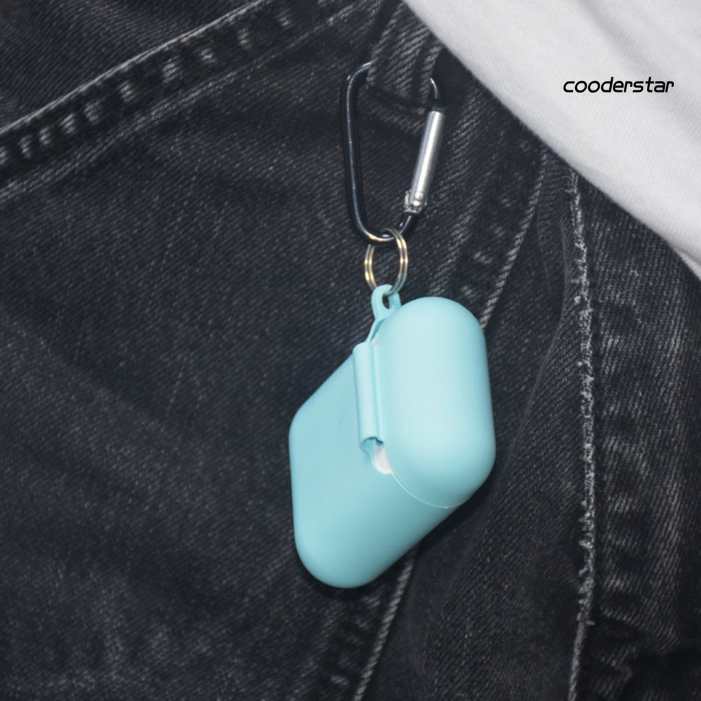 Vỏ đựng bảo vệ hộp sạc tai nghe thích hợp cho Airpods 1 / 2 bằng silicon