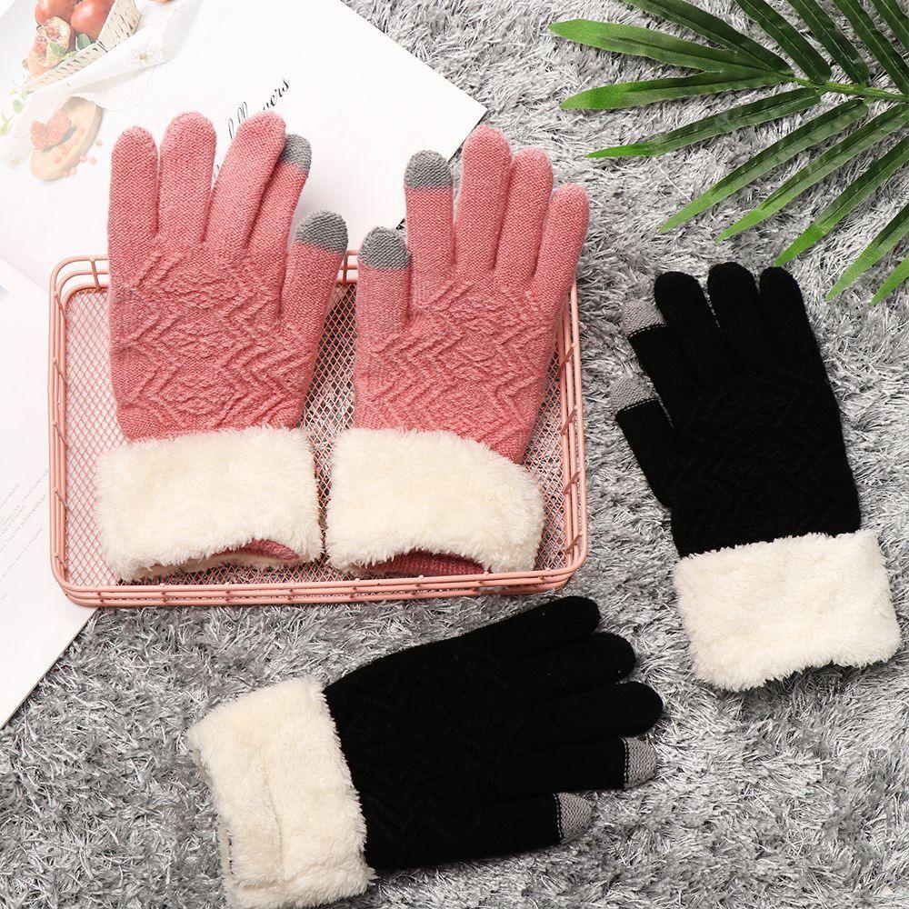 Găng Tay Dệt Kim Mềm Mại Có Thể Dùng Màn Hình Cảm Ứng