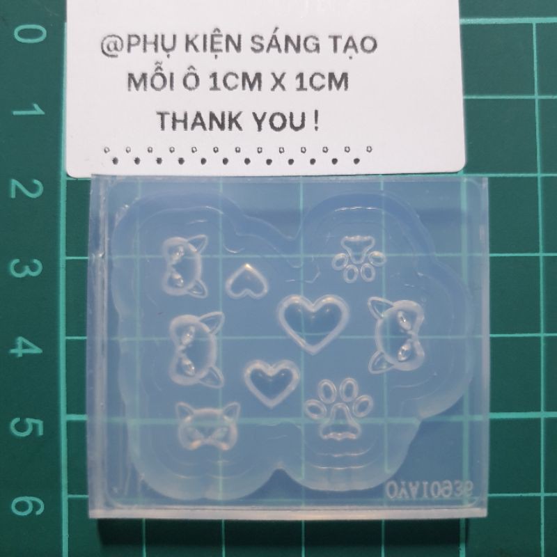 Khuôn silicon nail-keycap 3d mặt nạ vs trái tim dễ thương