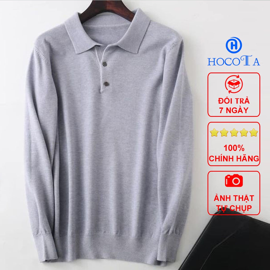 Áo PoLo Nam Dài Tay Cao Cấp, Áo Thun Polo Nam Cổ Bẻ Xang Trọng, Đẳng Cấp Mặc Cho Mùa Thu Đông | BigBuy360 - bigbuy360.vn