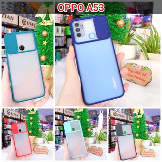 Ốp lưng OPPO A53 bảo vệ che camera viền màu