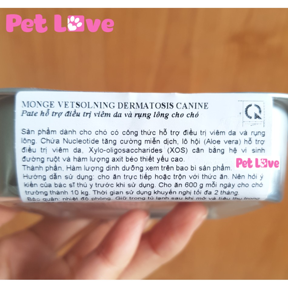 Pate cho chó mèo bị viêm da, nấm ngứa, rụng lông, dị ứng