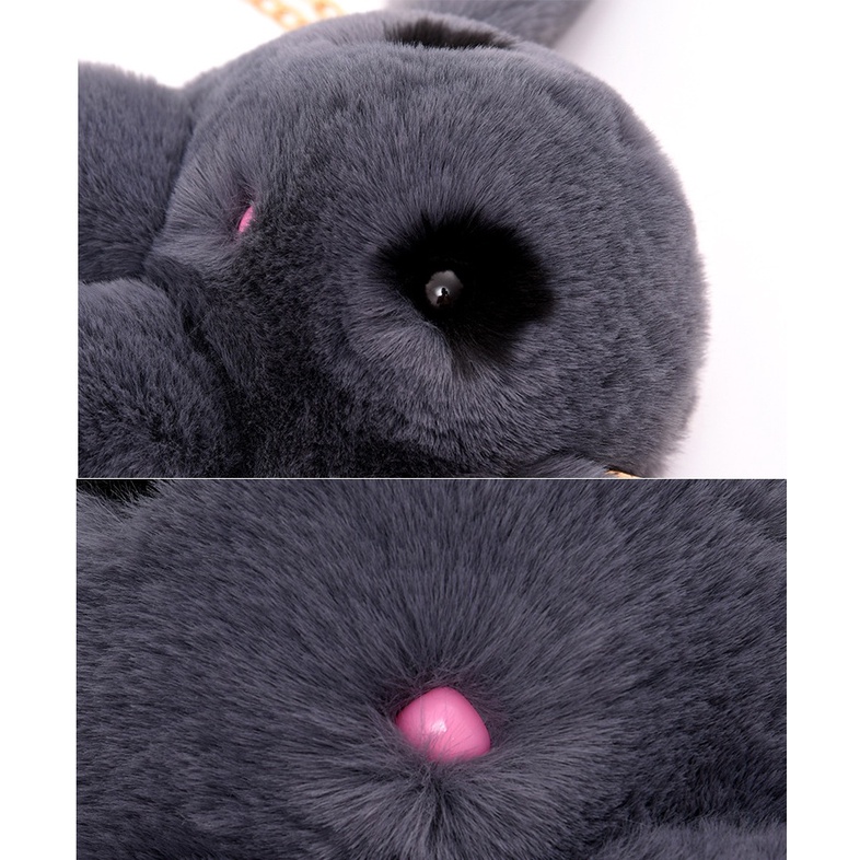 Túi lông đeo chéo hình thú cưng siêu đáng yêu