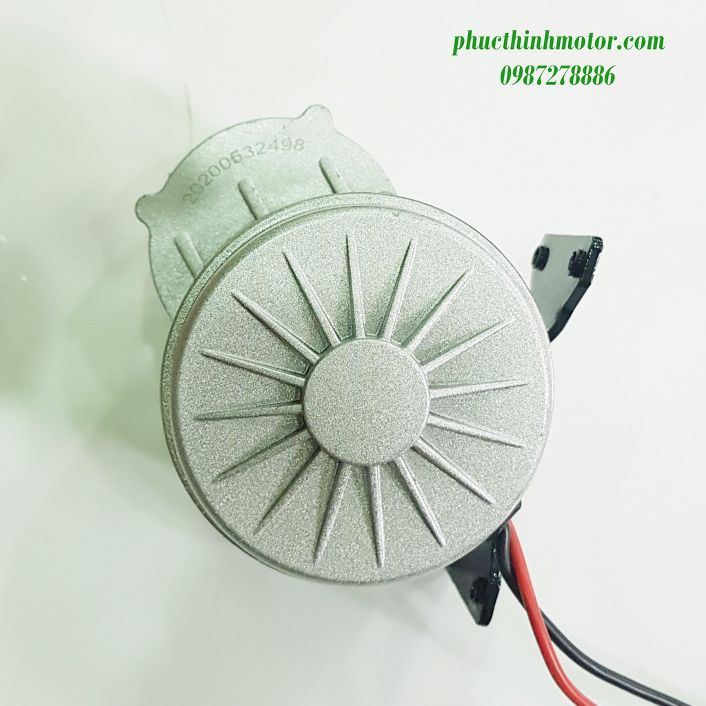 Động cơ 12V350W giảm tốc chế xe điện - Motor 12V350W có chổi than