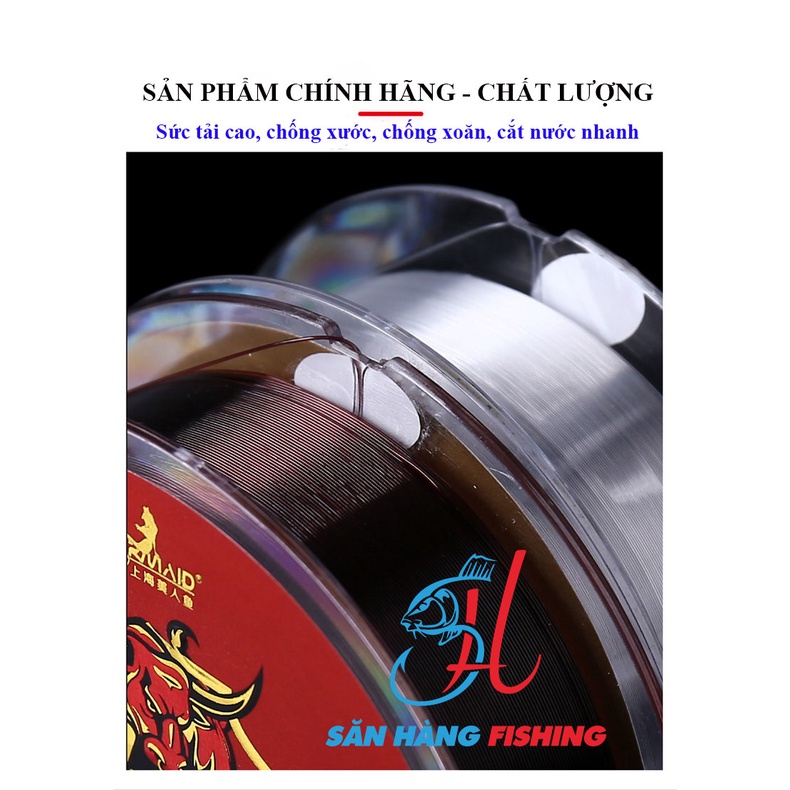 Cước Trục, Thẻo Thiết Ngưu Cuộn 100m - Dây Câu Cá Săn Hàng