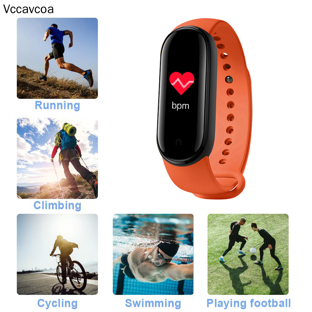 Đồng Hồ Đeo Tay Thông Minh Xiaomi Miband5 M5 Chống Nước Ip65 Theo Dõi Sức Khỏe Kèm Phụ Kiện Chất Lượng Cao