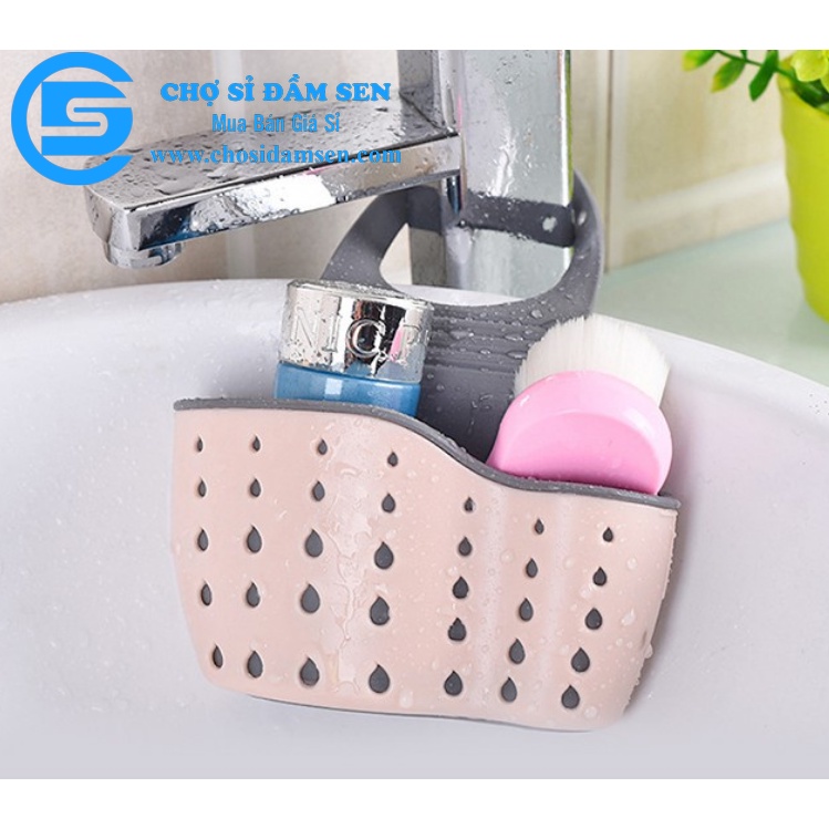 Giỏ Đựng Giẻ Lưới Rửa Bát Loại Dày 2 lớp treo bồn rửa chén bát, Giỏ treo đa năng G340-GiotreoBRC-2lop