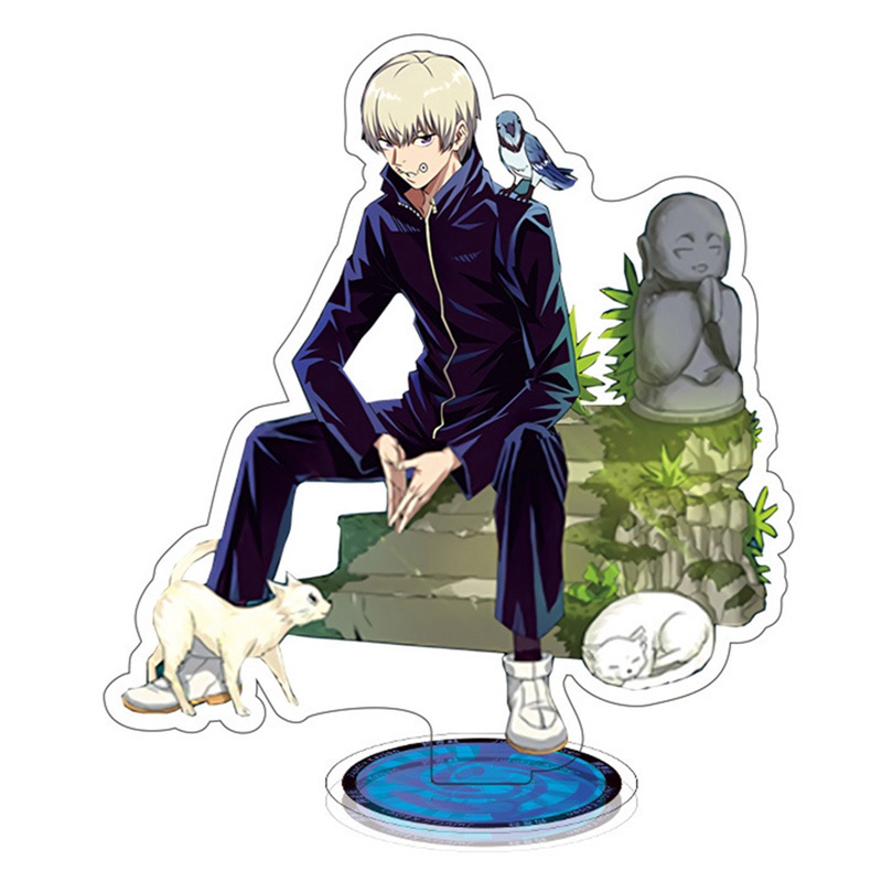 Lanfy Boneco De Acrílico Anime Jujutsu Kaisen Giaru Fushiguro Megumi Bl Stand Placa Modelo De Mesa