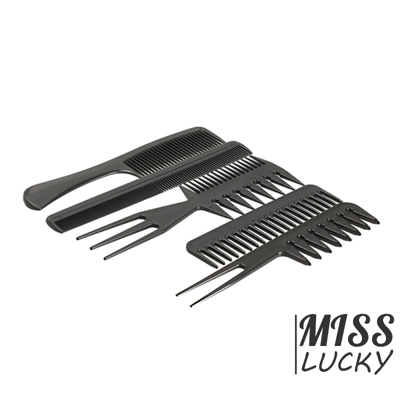 Bộ 10 lược chải tóc chuyên nghiệp chống tĩnh điện chất lượng cao
