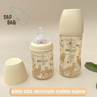Bình sữa moyuum lạc đà, moyuum vàng, moyuum llama edition 170ml - 270ml