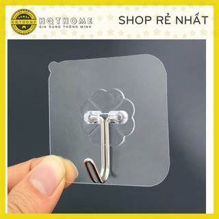 Combo 5 Móc Dán Tường Siêu Dính Trong Suốt 🍓FREESHIP🍓 Chịu Lực Tốt Treo Tường Chắc Chắn 6x6 cm - DEAL 1K
