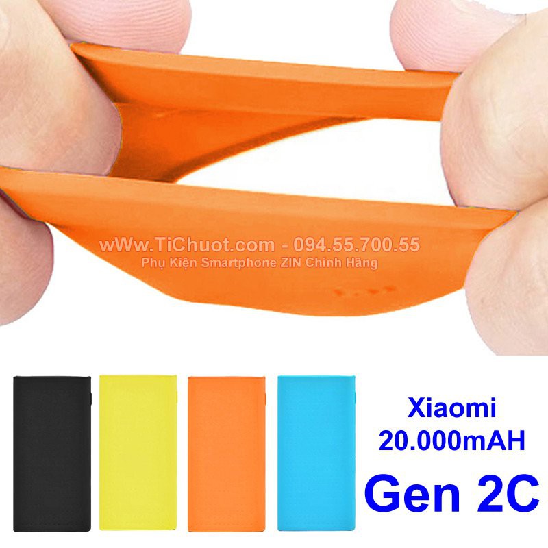 [Gen 2C] Bao Silicon Bọc Bảo Vệ Cho Pin DP Xiaomi 20.000mAh 2018 QC3.0 Chính Hãng