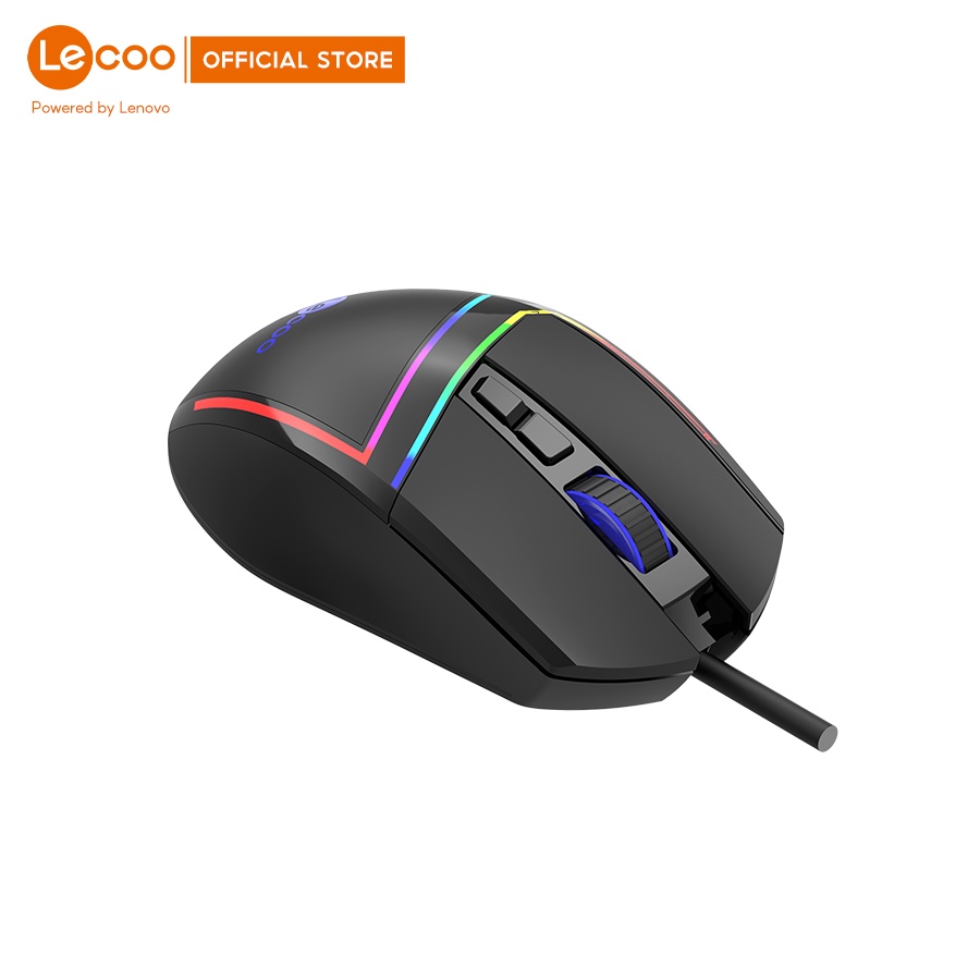 Chuột game có dây Lecoo MS106 - có LED RGB tuỳ chỉnh, 6 nút lập trình - BH 24 tháng