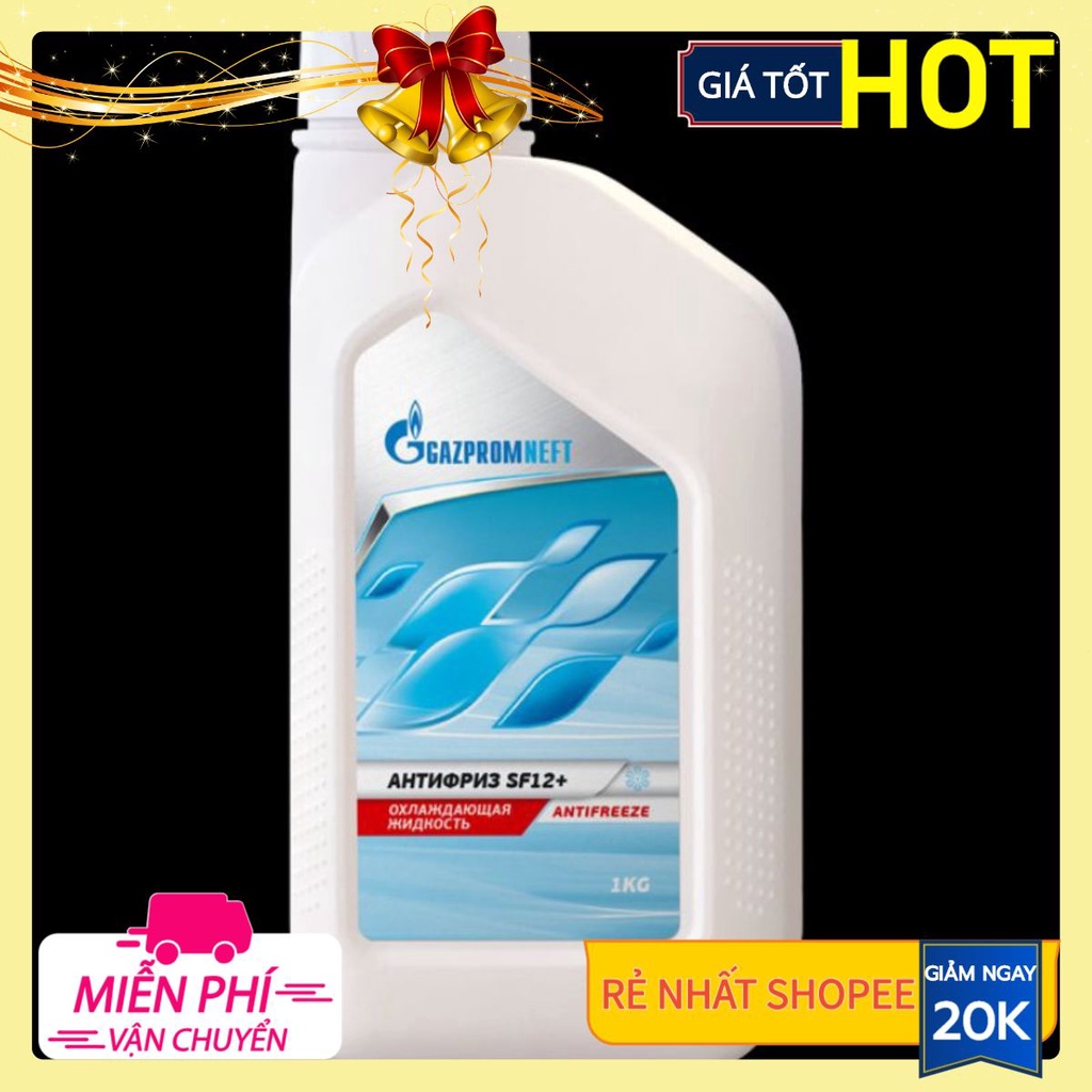 Nước mát 1 L động cơ xe máy ô tô xe hơi GAZPROMNEFT ANTIFREEZE SF12 + Chất chống đông hiệu suất cao, vi tính GazProm
