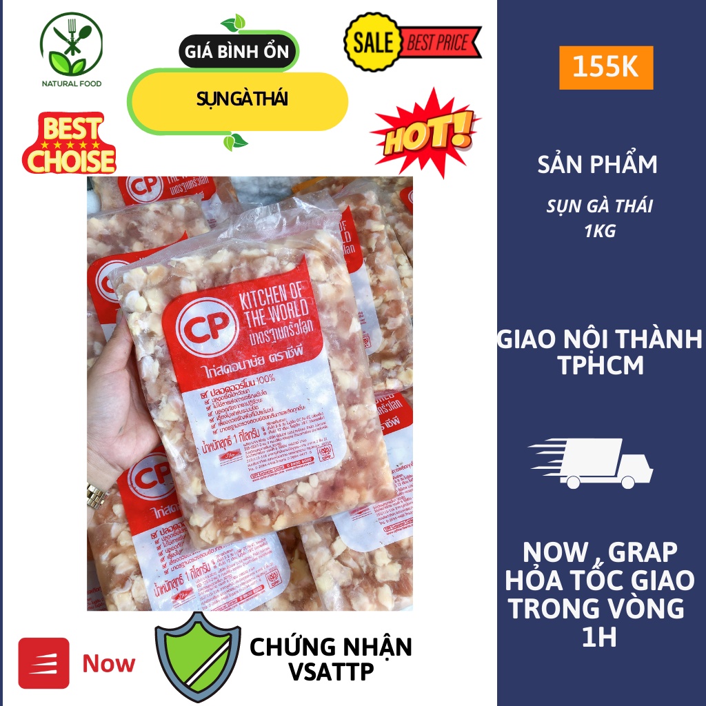 Sụn Gà Thái 1KG [FREESHIP Hóa Đơn 300k Hỏa Tốc TPHCM 1h]