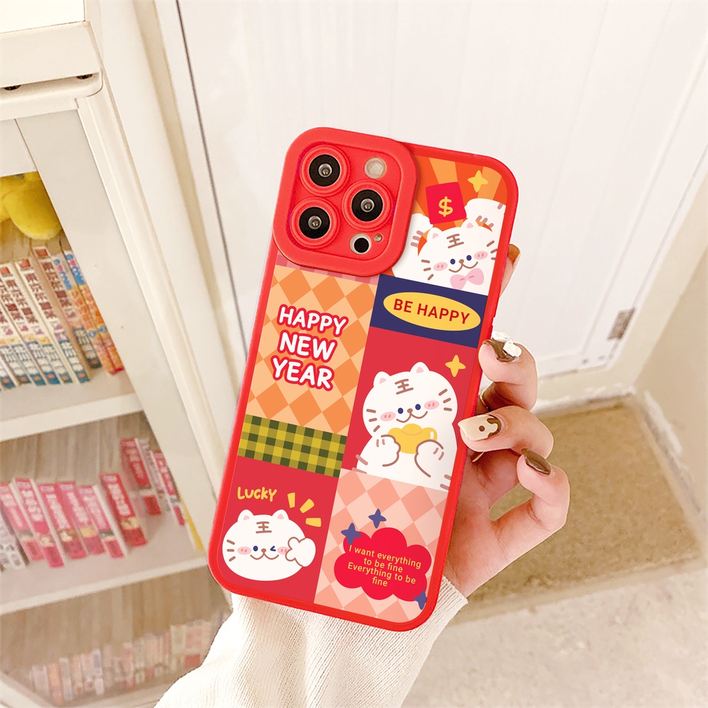 Ốp lưng iphone Hổ Năm Mới cạnh vuông 6/6plus/6s/6splus/7/7plus/8/8plus/x/xr/xs/11/12/13/pro/max/plus/promax | BigBuy360 - bigbuy360.vn