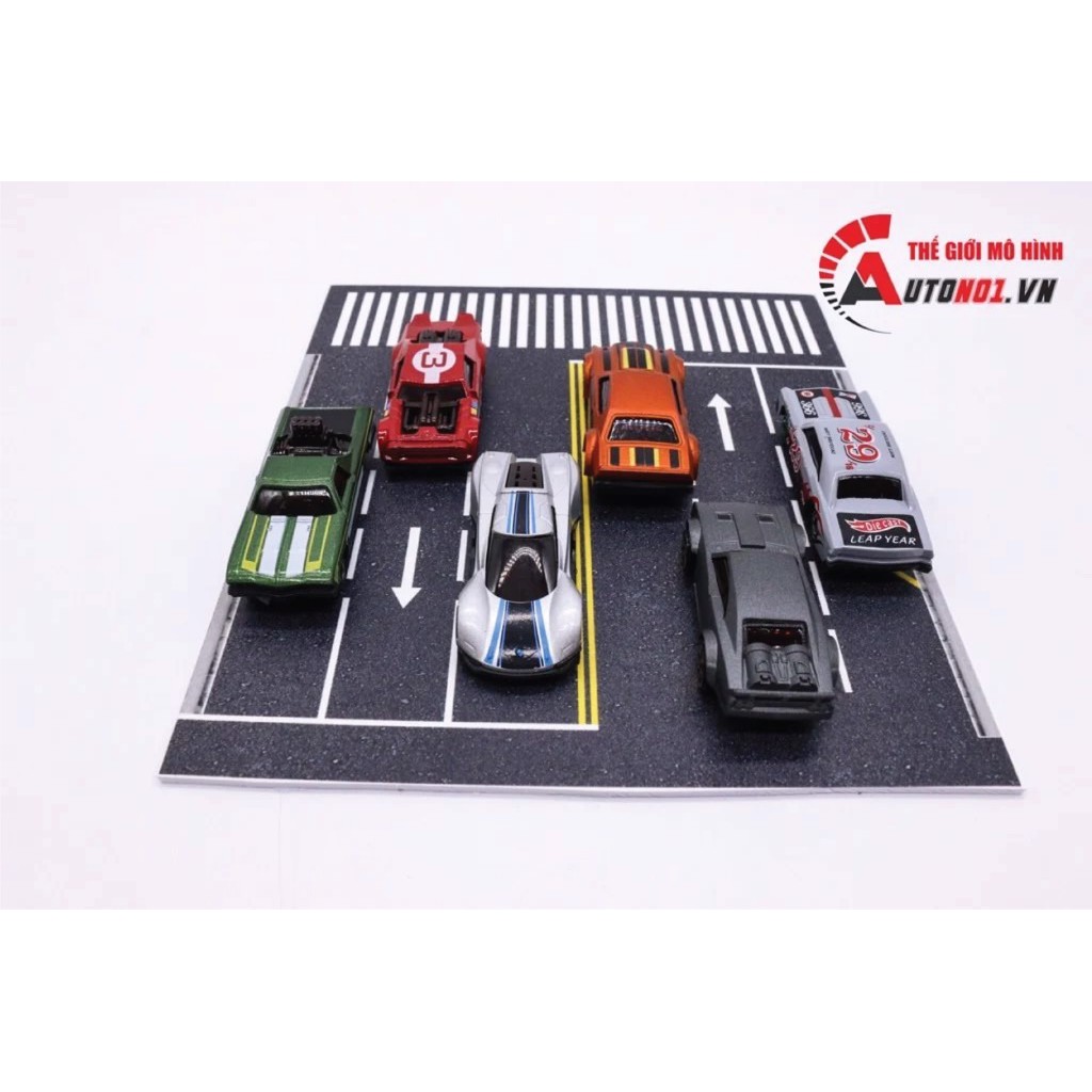 DIORAMA MẶT ĐƯỜNG 3 LÀN - 2 CHIỀU KÍCH THƯỚC 20X25CM CHO Ô TÔ TỈ LỆ 1:64 PK088