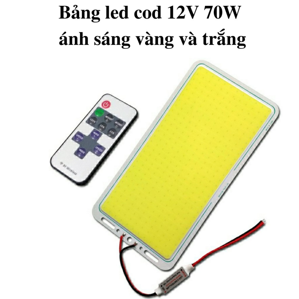 Bảng đèn led cob 12V siêu sáng công suất 70W tiện dụng khi đi cắm trại các hoạt động ngoài trời | BigBuy360 - bigbuy360.vn