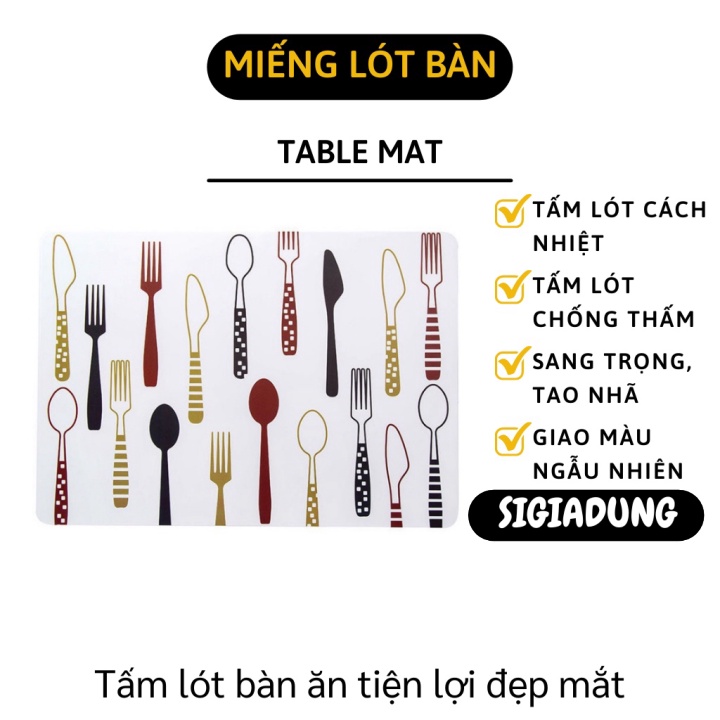 [SGD] Tấm Lót Bàn Ăn - Miếng Lót Laptop, Trang Trí Bàn Ăn Không Thấm Nước, Dễ Vệ Sinh 4967