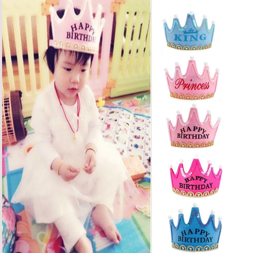 NIUYOU Nón Sinh Nhật Hình Vương Miện Công Chúa Thời Trang