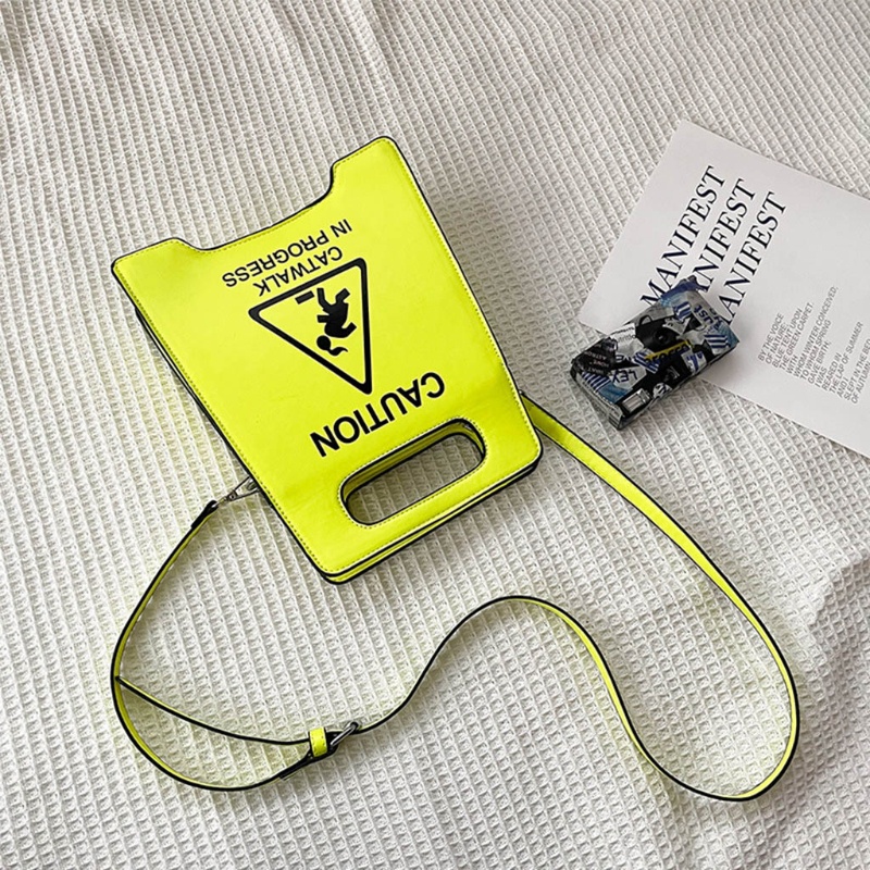 Seng Caution Stop Túi Xách Da Đeo Vai Phong Cách Retro Cho Nữ