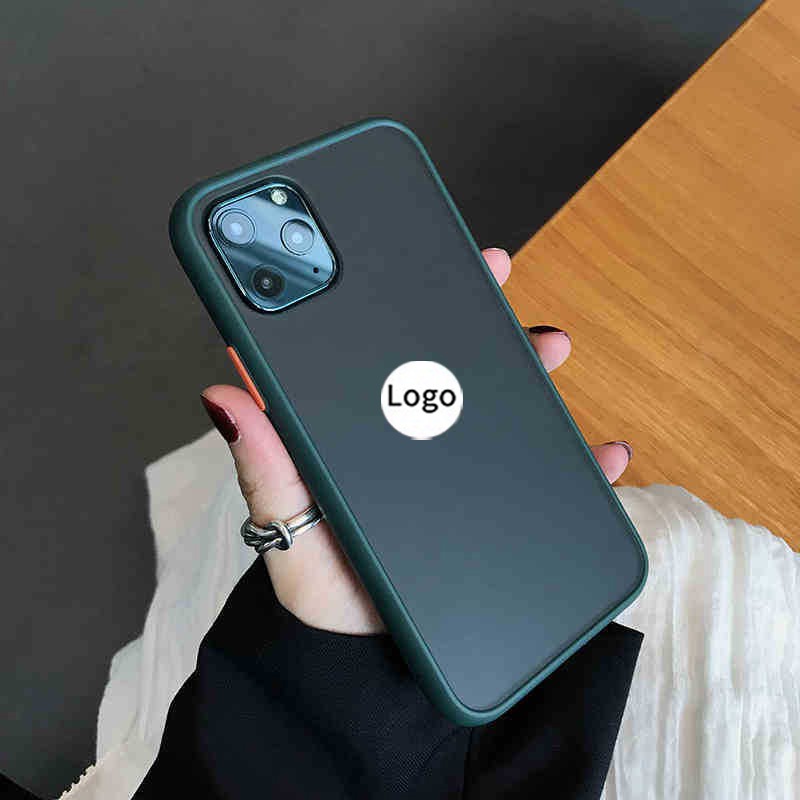 Ốp Lưng Nhám Viền Màu Chống Sốc Vỏ Bao Bảo Vệ Điện Thoai iP 11 12 13 Pro Max - Minh An Saigon