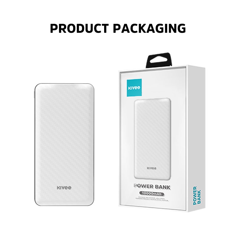 Sạc dự phòng 10000mAh Kivee PT206D  18W PD Sạc nhanh