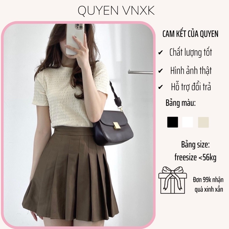 Áo thun xốp cổ tròn dáng vừa, áo thun basic dễ phối đồ, phù hợp nhiều lứa tuổi