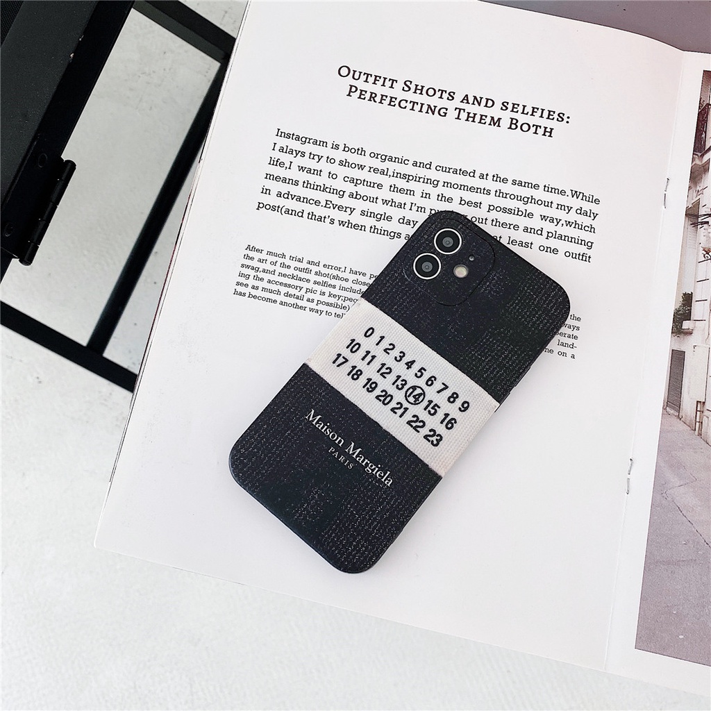 Ốp Điện Thoại Nhựa Mềm In Logo Maison Margiela Cho Iphone14 14Plus 14Pro 14ProMax 13 13Pro 13ProMax 12 12Pro 12ProMax  11 Pro Max 7 / 8plus Se2020 X / Xs Xr Xsmax