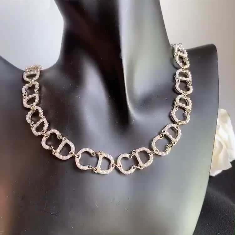 Dây chuyền choker ngọc thương hiệu siêu sang chảnh thanh tú phong cách Hàn Quốc (khuyên tai bán lẻ)