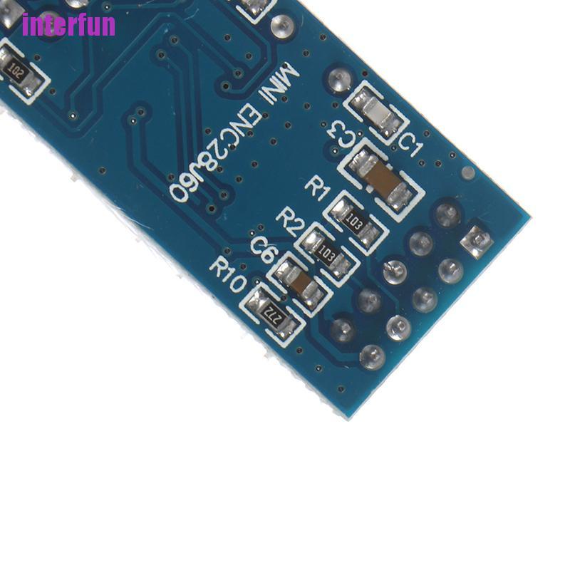 [Interfun1] 1Pcs Mini Enc28J60 Ethernet Lan Network Module For Arduino Spi Avr Pic Lpc [Fun]