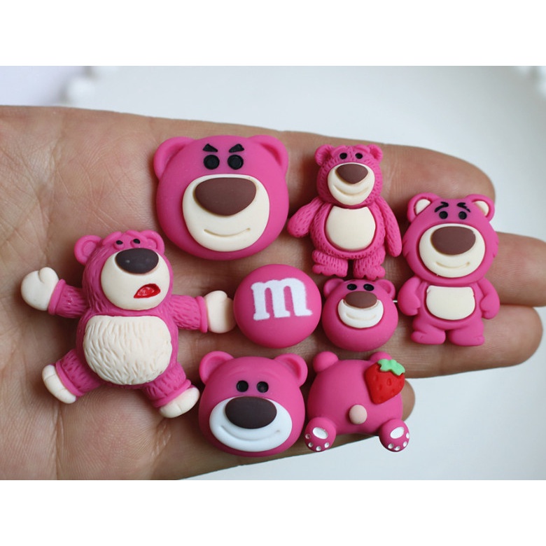 {Gấu Lotso _ Ngẫu nhiên 1 cái} STICKER PHỤ KIỆN DIY 3D DÁN ỐP ĐIỆN THỌAI BÌNH NƯỚC KẸP TÓC