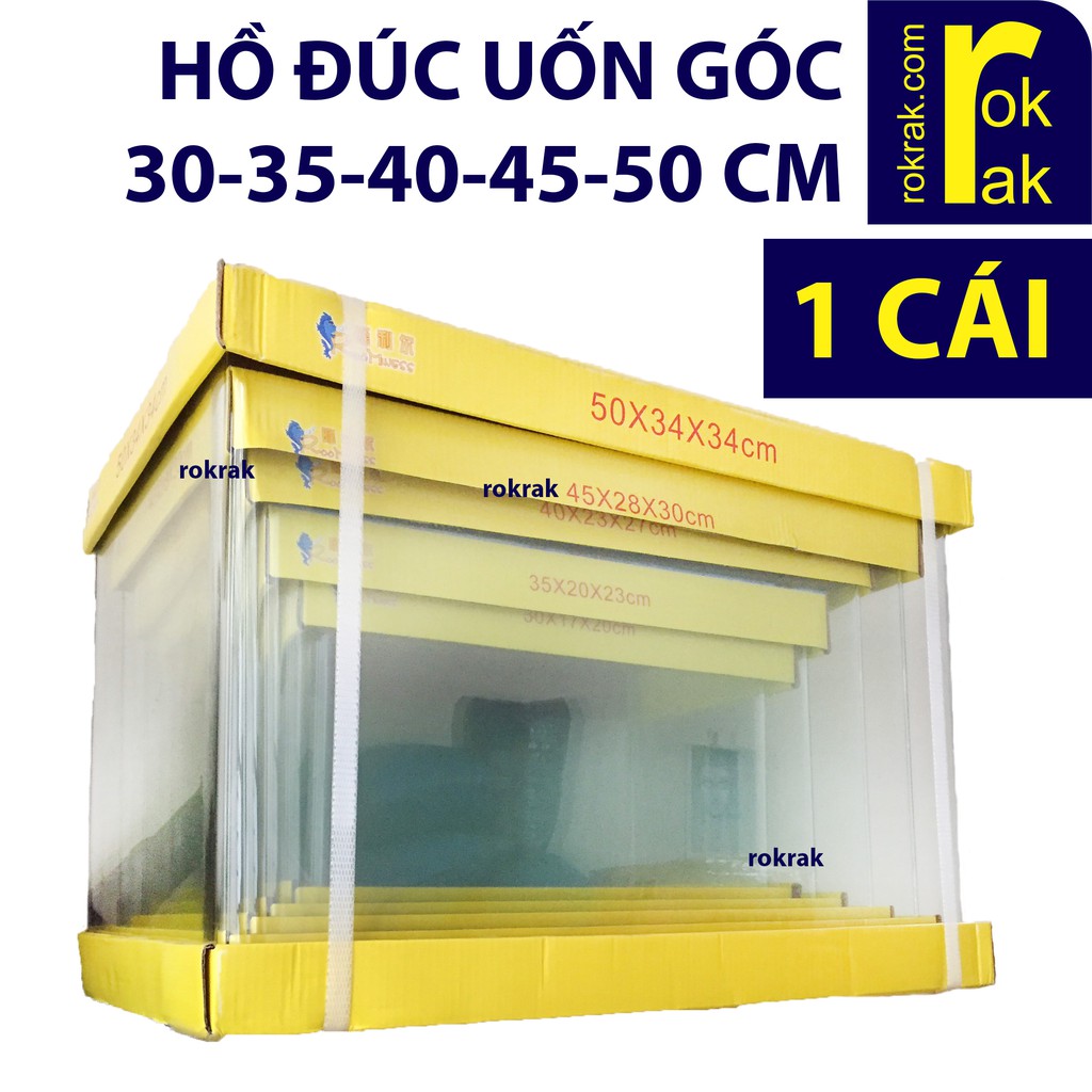 Bể cá, hồ cá ĐÚC uốn góc / SIÊU TRONG DẤU KEO - NHIỀU PHÂN LOẠI đã mài thành bể