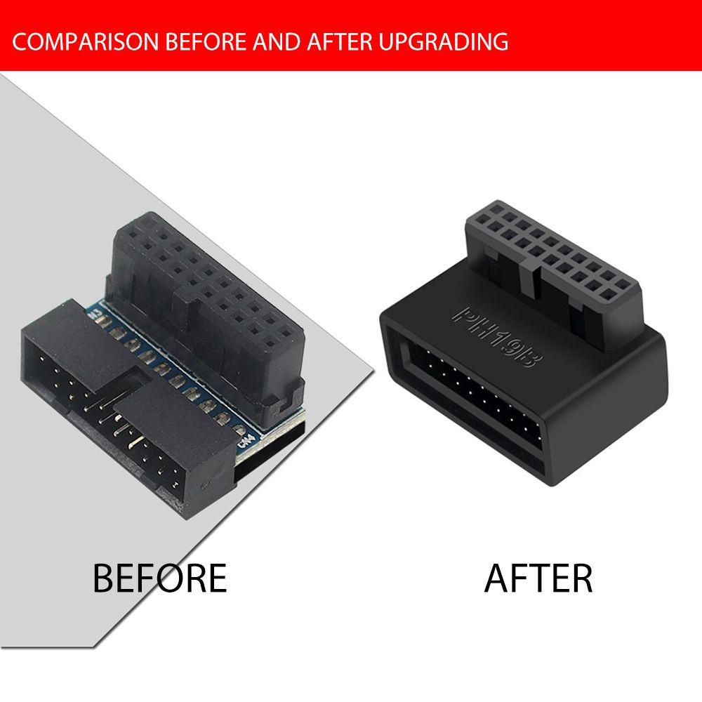 Đầu Nối Bo Mạch Chủ Mở Rộng 90 Độ USB 3.0 Đầu Đực Sang Đầu Cái TAYLOR1 Cho Máy Tính