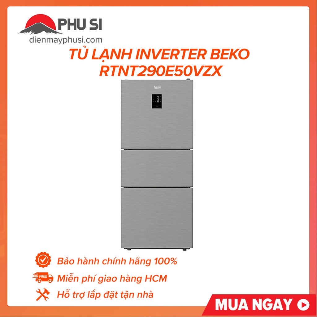 [GIAO HCM] Tủ lạnh Beko RTNT290E50VZX, 290L, Inverter