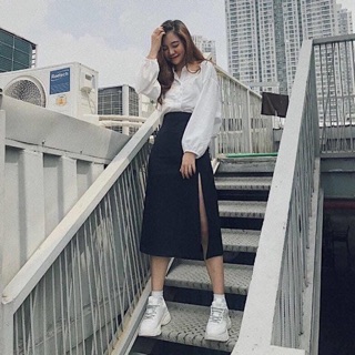 Chân váy xẻ