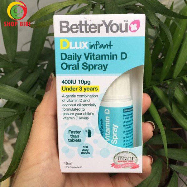 Vitamin D dạng xịt cho bé yêu Dlux 15ml