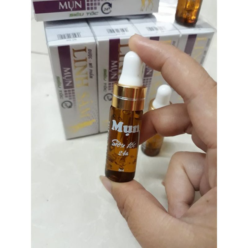 sirum mụn siêu tốc linh sâm chai 5ml