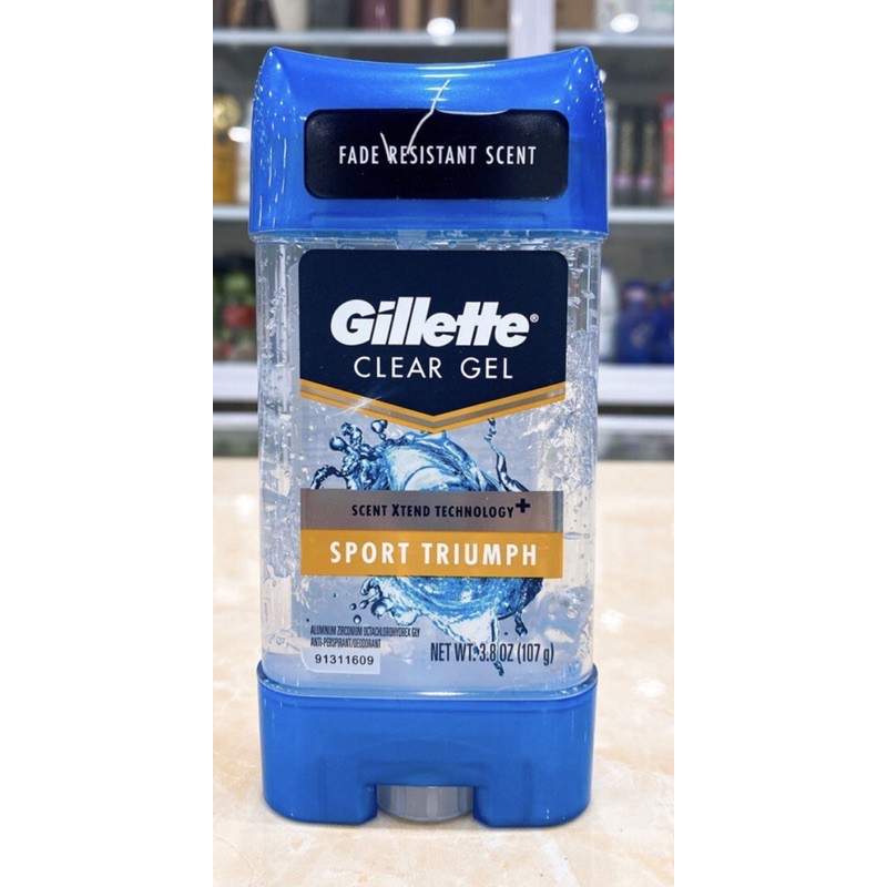 (USA 107g) Lăn khử mùi nam Gillette Clear Gel.