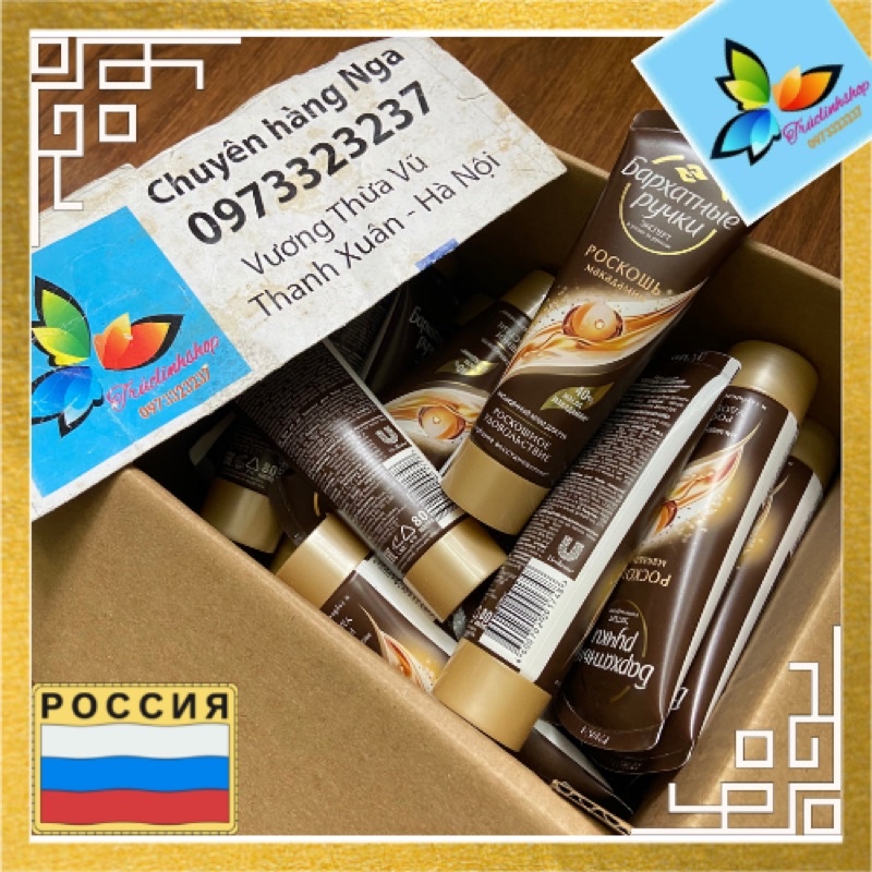 Kem tay lụa Nga maca luxury silky hands cho tay mềm mại 80ml