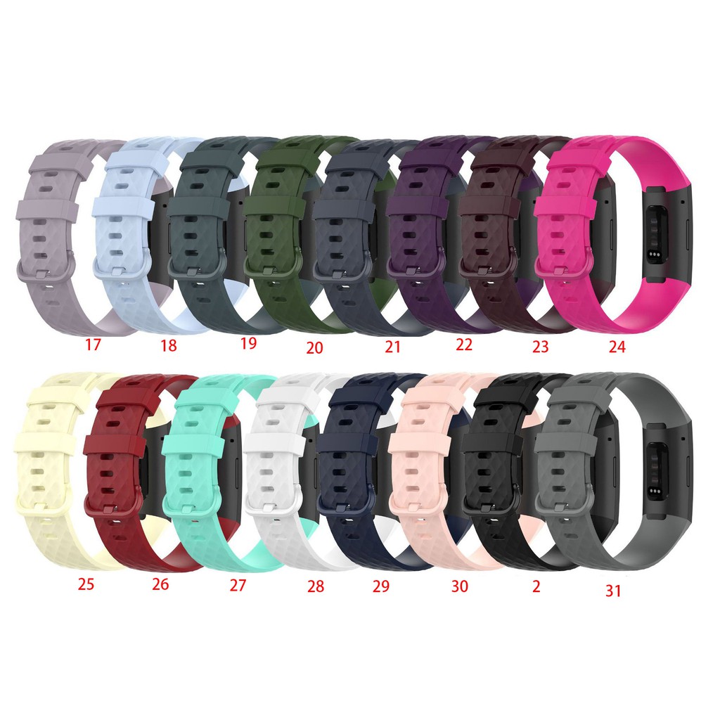 Dây đeo thay thế bằng silicon cho Fitbit Charge 4 3 SE